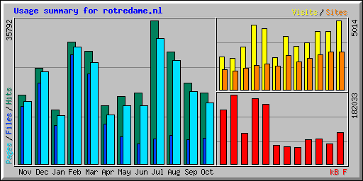 Usage summary for rotredame.nl